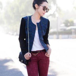 Ella Moss Front Zip Moto Jacket, Size Medium